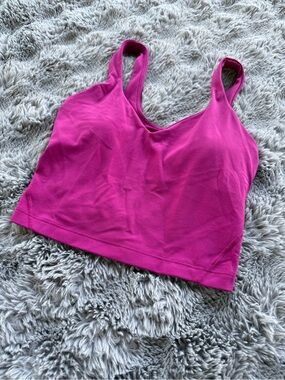 Lululemon Align Tank Top Scoop Neck Bralette Bra- Fuchsia Pink Size 2